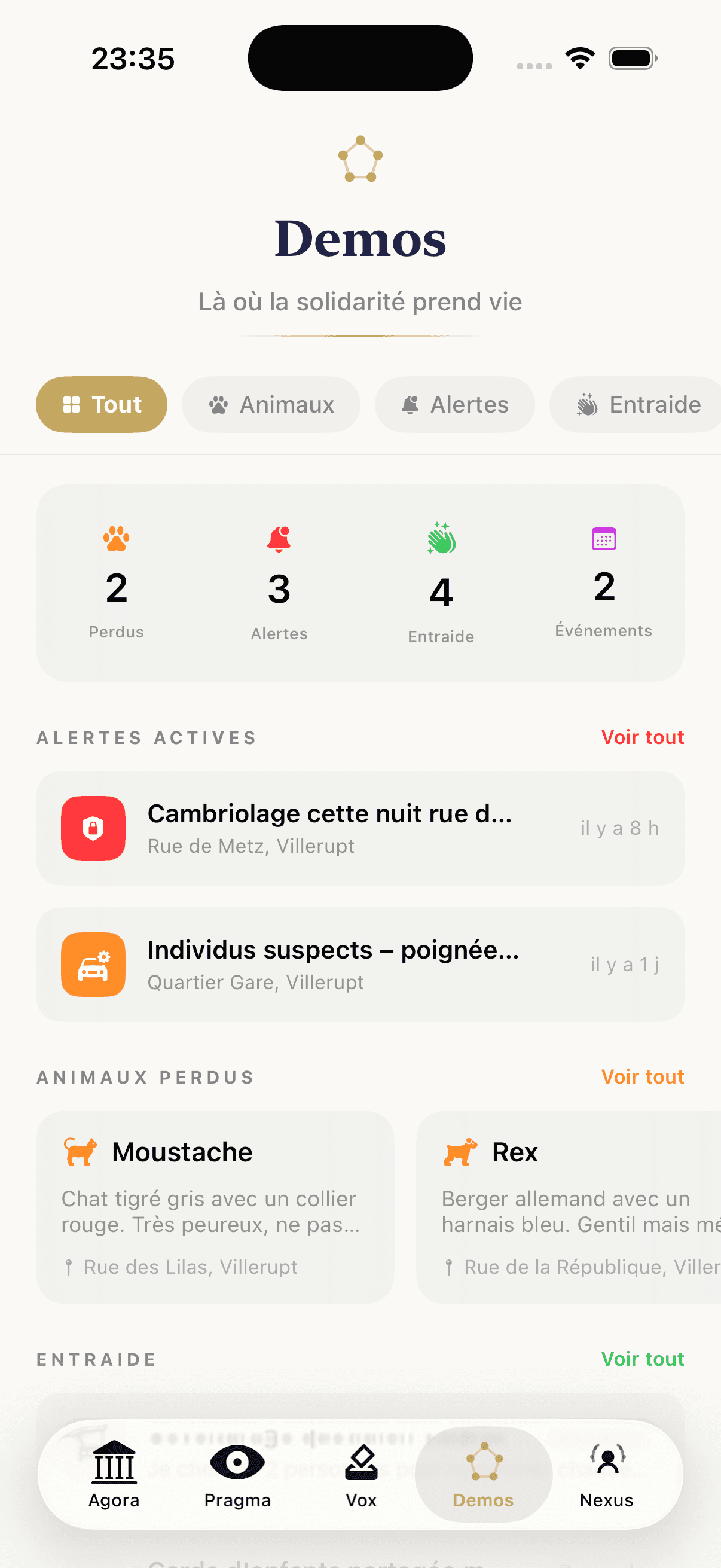 Dêmia — Vue d'ensemble
